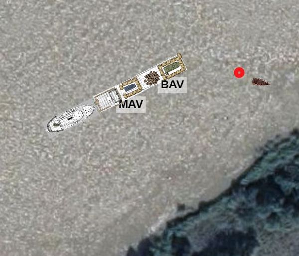 near Baranów Sandomierski river encounter