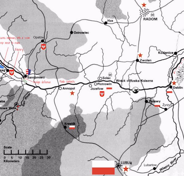 5 Sept 2000 Sandomierz to Deblin