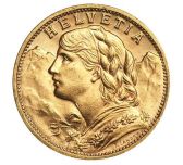 swiss 20 franc gold coin