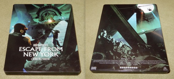 Steelbook blu-ray case front back