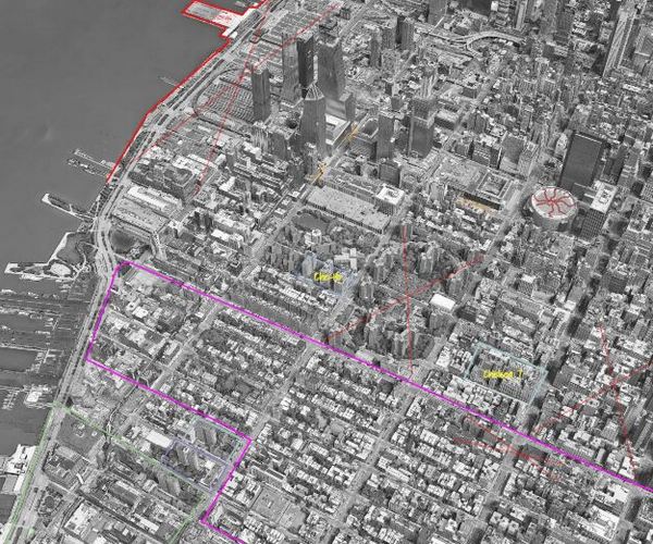 Central Manhattan of 14th st landing annotated