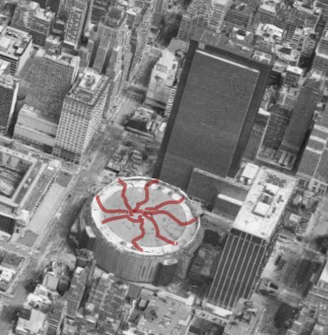 MSG and hotels detail from area map